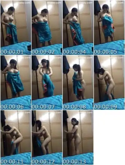 Awek melayu lap badan Big boobs